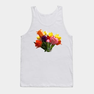 Spring Bouquet With Tulips and Daffodils Tank Top